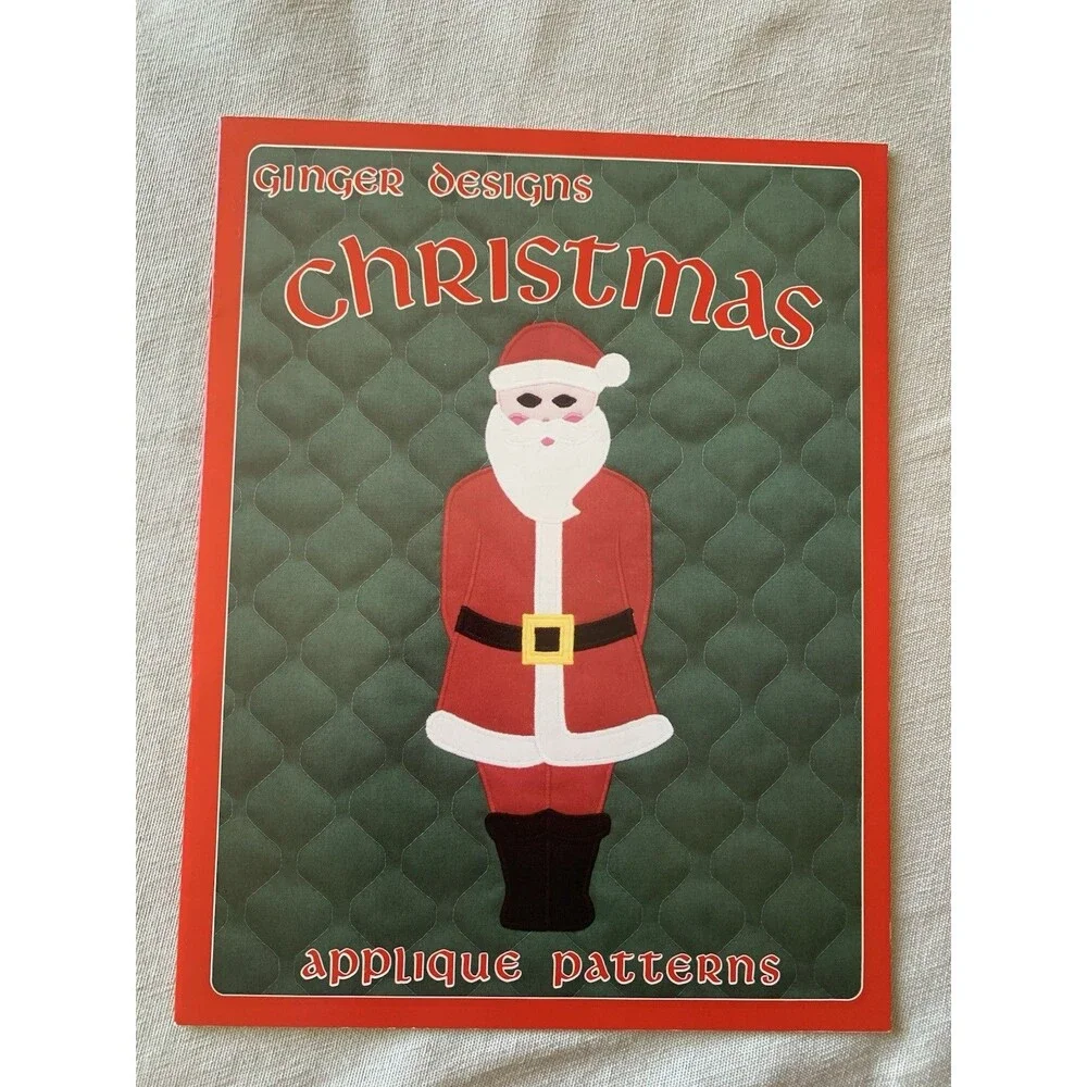 CHRISTMAS GINGER DESIGNS Applique Patterns EUC